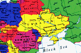 Ukraine: Map of Ukraine.